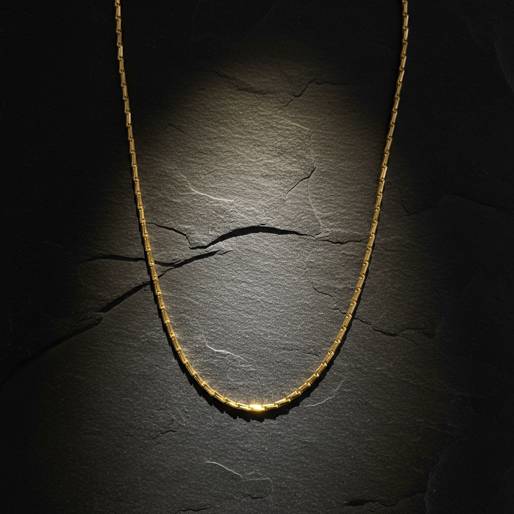 22K Gold Plated Designer Link Chain Necklace 24 Inch for Women & Girls | Elegant Daily Wear Gold Jewellery
