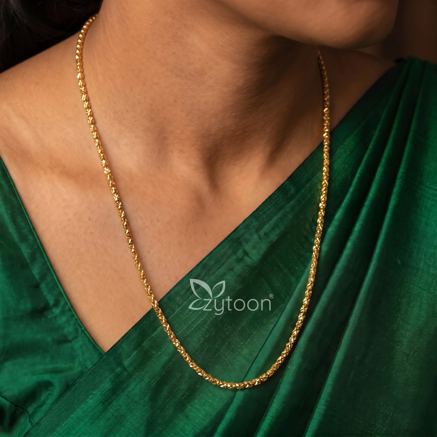One Gram Micro Gold Plated 24inches Chain Design for Women and Girls | Jeyanthi X | 8 Pidi