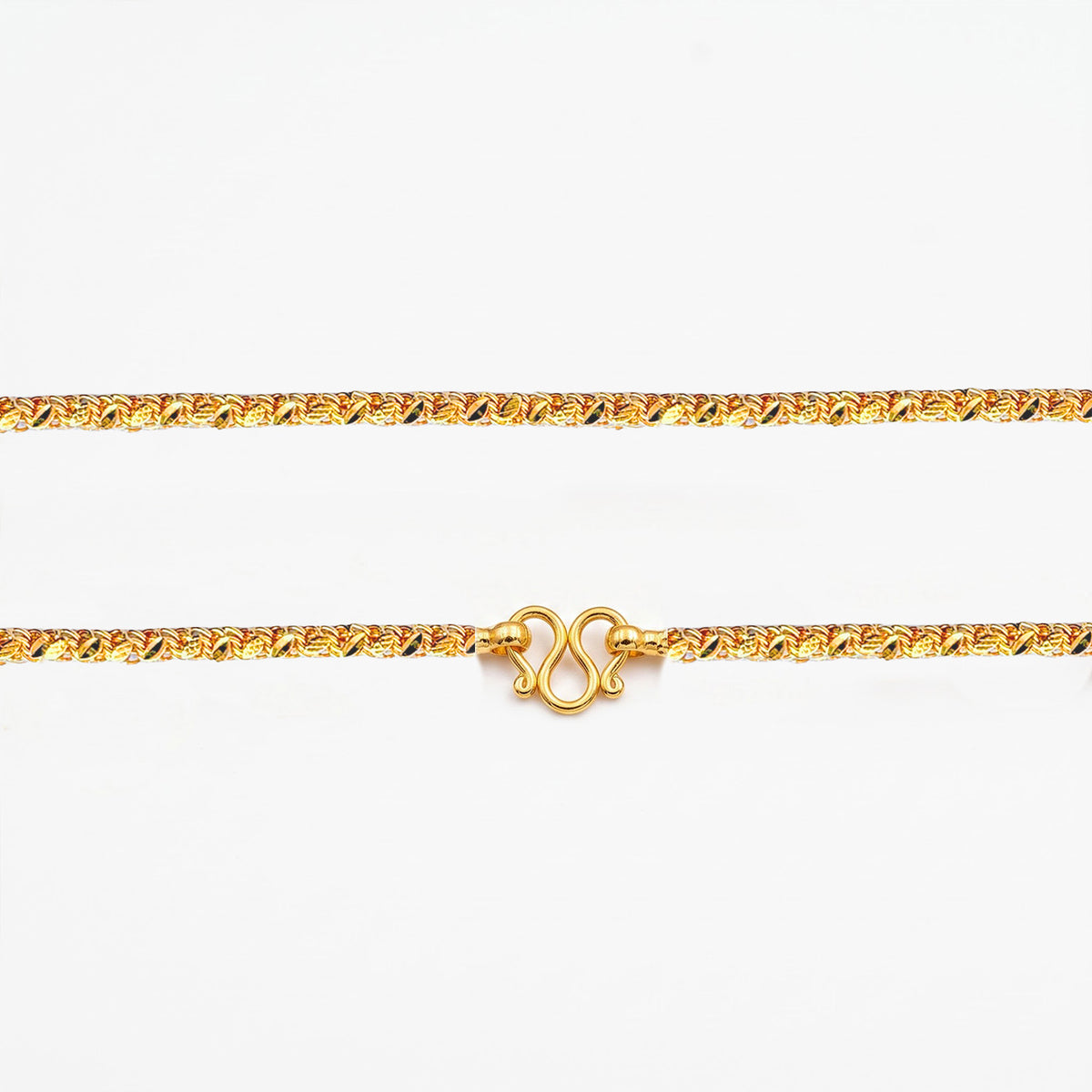 One Gram Micro Gold Plated 24inches Chain Design for Women and Girls | Modern Cut | 8 Pidi (Copy)