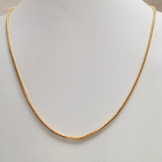 Lightweight micro gold chain with sleek finish – stylish daily wear accessory for him and her