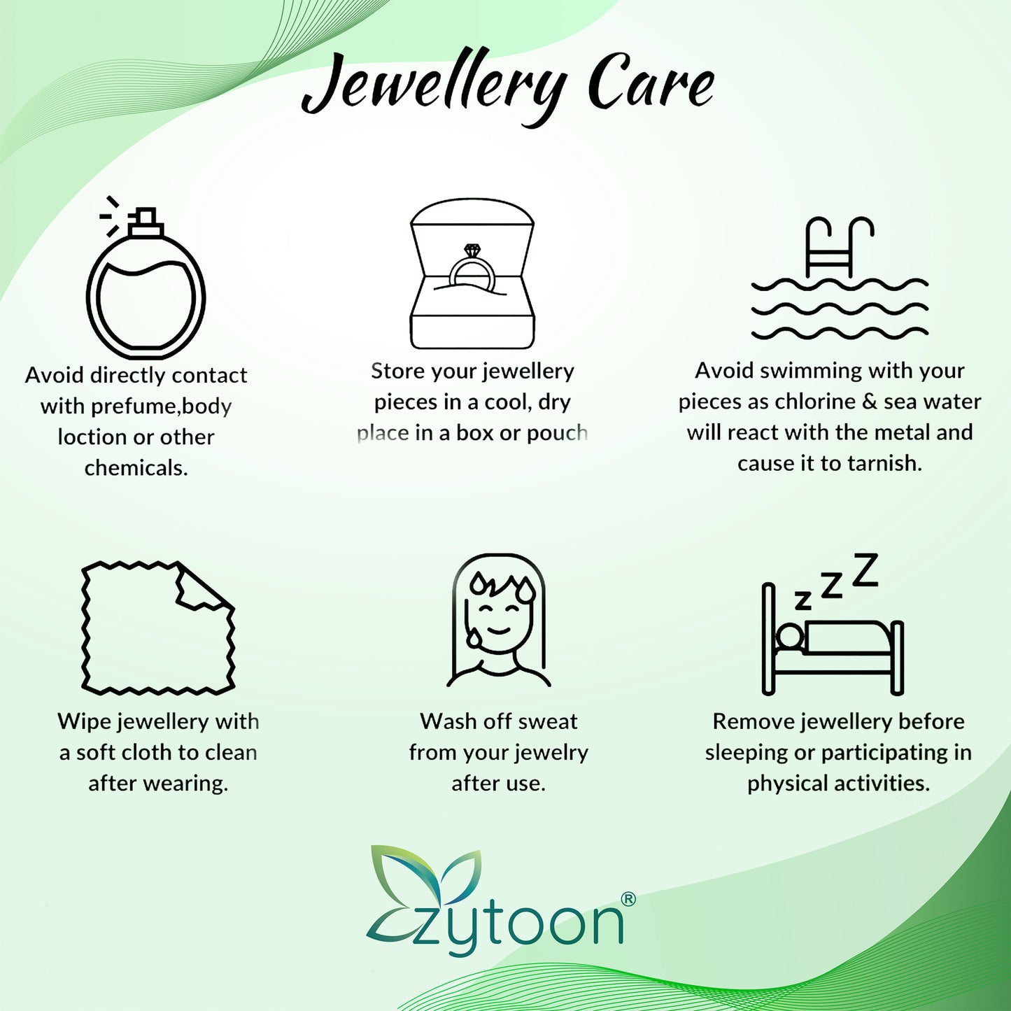 zytoon jewelry care – maintain the shine of your gold, silver, and diamond pieces