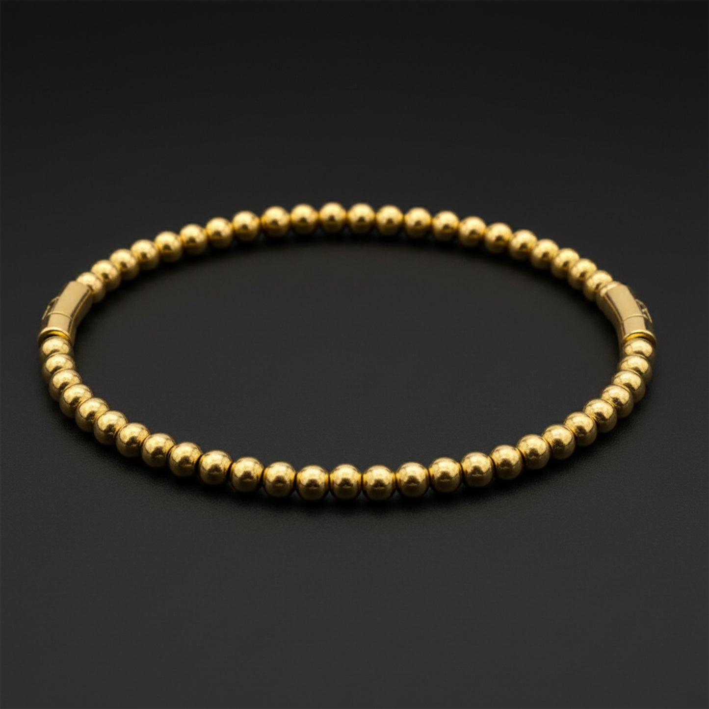 Minimalist 18K Gold Plated Beaded Kada Bracelet – Zytoon