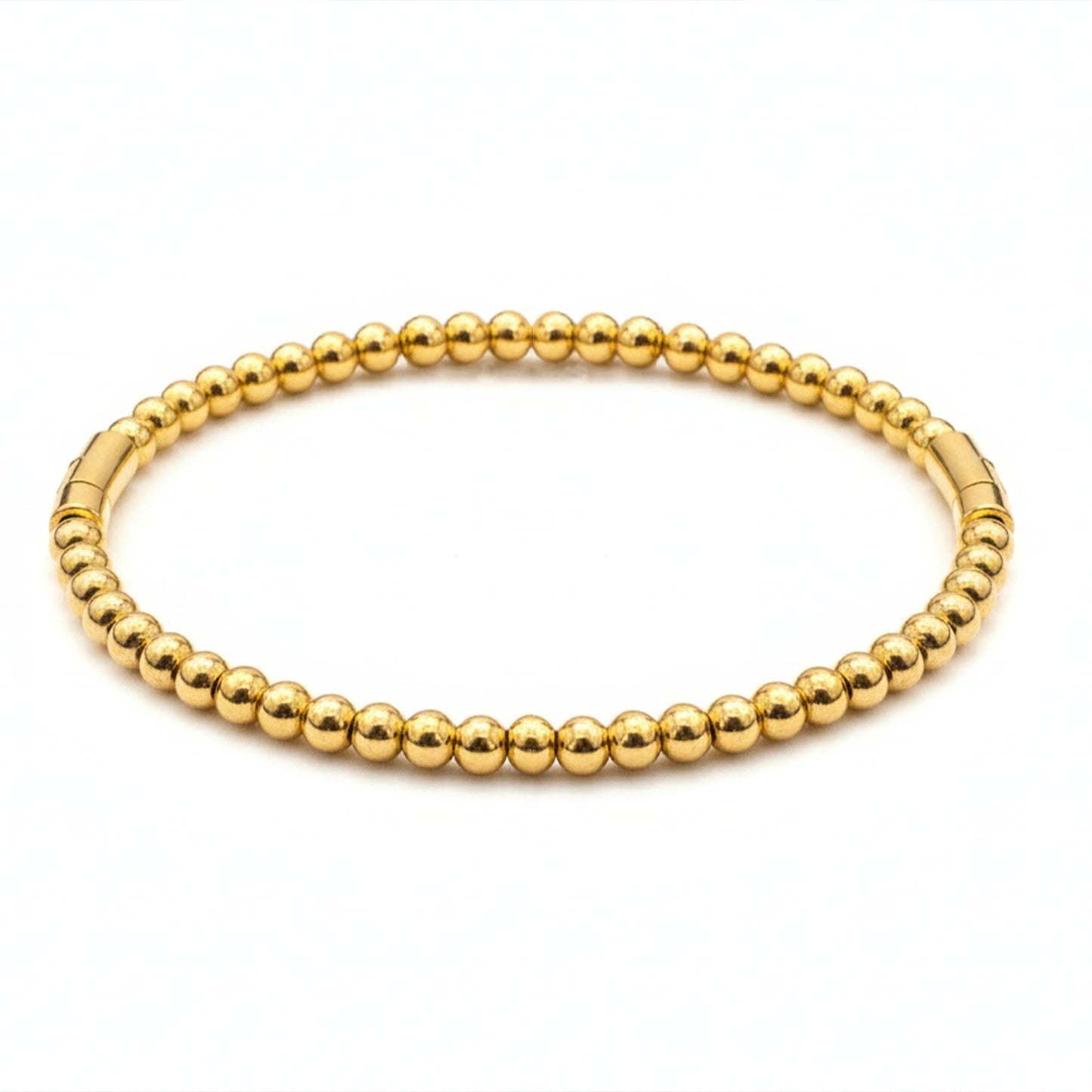 Minimalist 18K Gold Plated Beaded Kada Bracelet – Zytoon