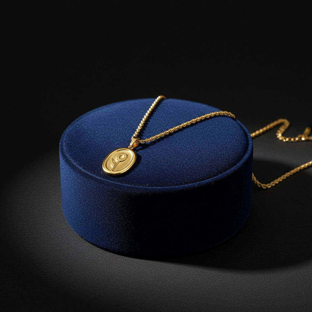 18K Gold Plated Sunflower Pendant Necklace