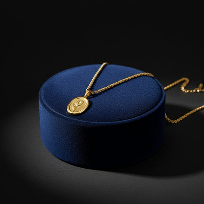 18K Gold Plated Sunflower Pendant Necklace