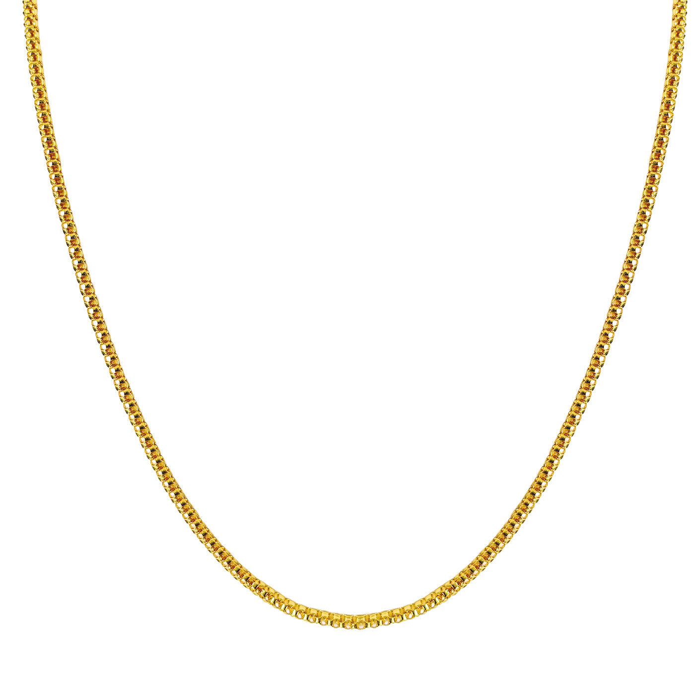 One Gram Micro Gold Plated 24inches Chain Design for Women and Girls | 8 Pidi