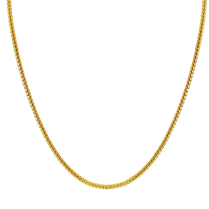 One Gram Micro Gold Plated 24inches Chain Design for Women and Girls | 8 Pidi