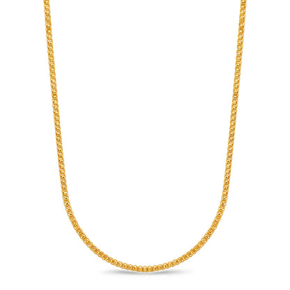 One Gram Micro Gold Plated 24inches Chain Design for Women and Girls | 8 Pidi