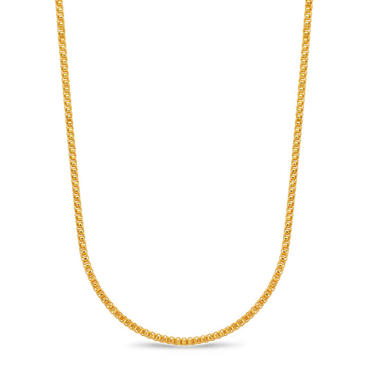 One Gram Micro Gold Plated 24inches Chain Design for Women and Girls | 8 Pidi