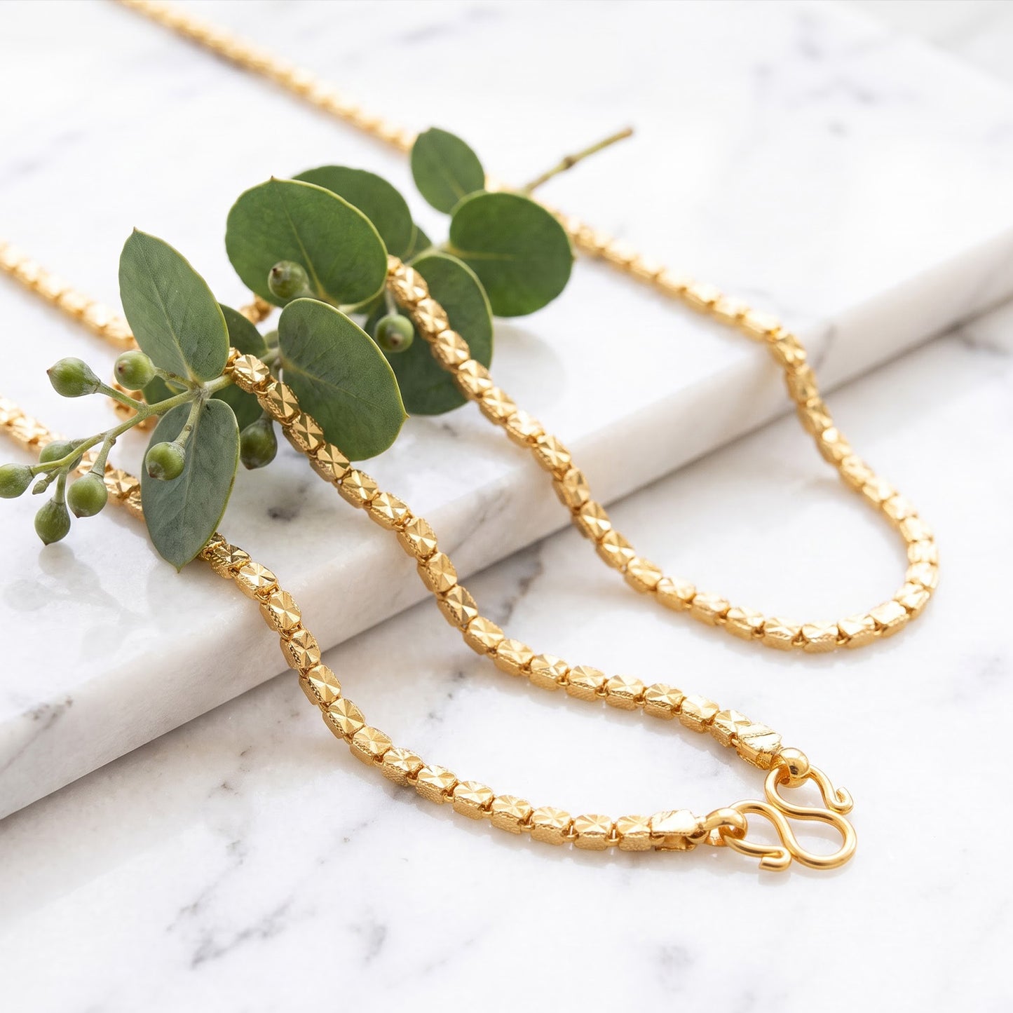 One Gram Micro Gold Plated 24inches Chain Design for Women and Girls | Jeyanthi X | 8 Pidi