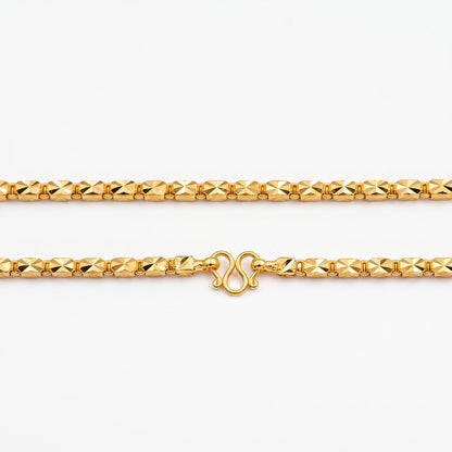 One Gram Micro Gold Plated 24inches Chain Design for Women and Girls | Jeyanthi X | 8 Pidi