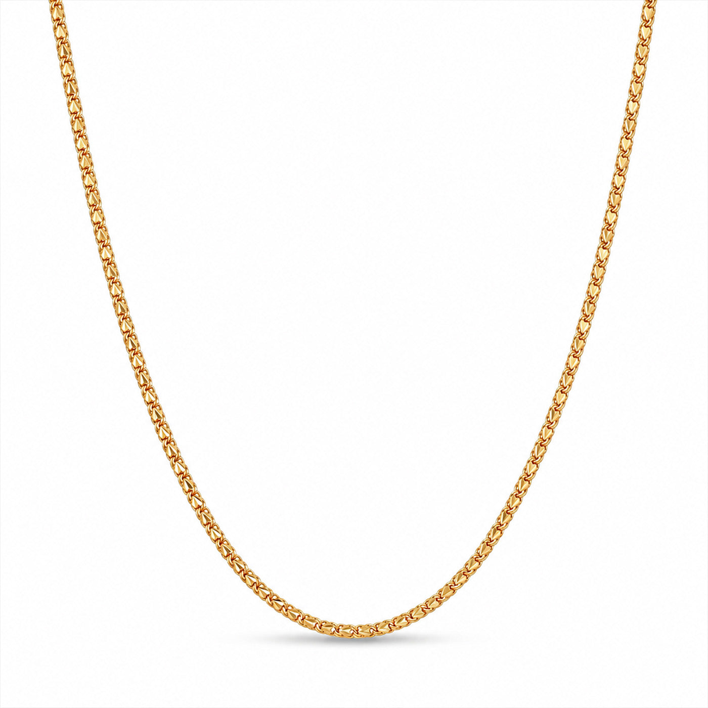 One Gram Micro Gold Plated 24inches Chain Design for Women and Girls | Heart  Cut | 8 Pidi