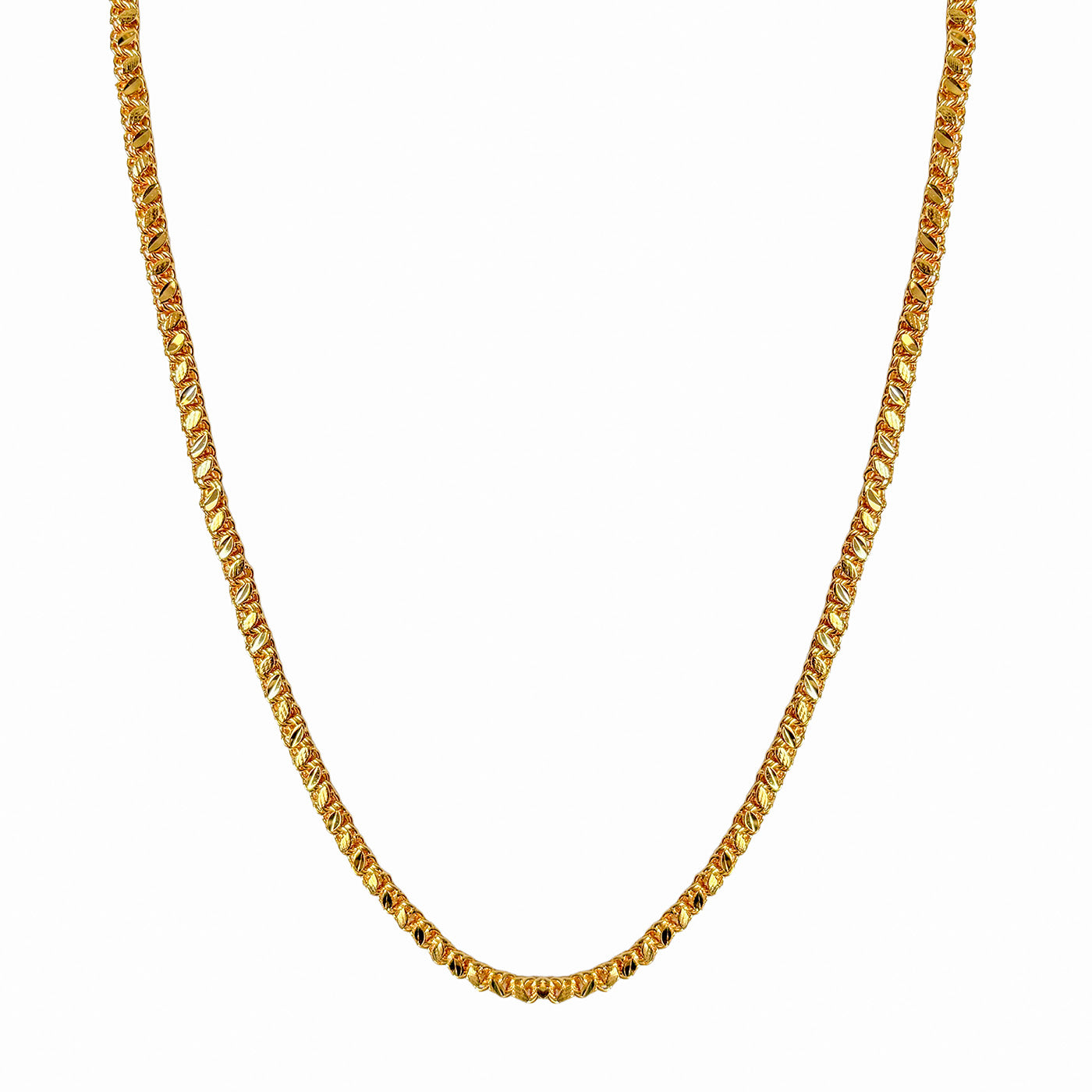 One Gram Micro Gold Plated 24inches Chain Design for Women and Girls | Modern Cut | 8 Pidi (Copy)