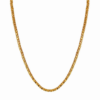 One Gram Micro Gold Plated 24inches Chain Design for Women and Girls | Modern Cut | 8 Pidi (Copy)