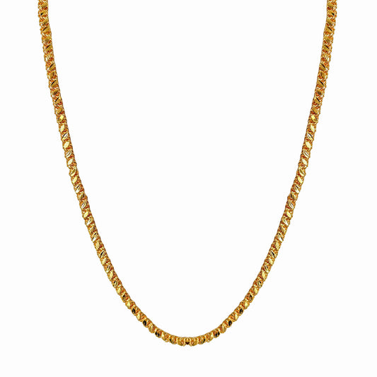 One Gram Micro Gold Plated 24inches Chain Design for Women and Girls | Modern Cut | 8 Pidi (Copy)