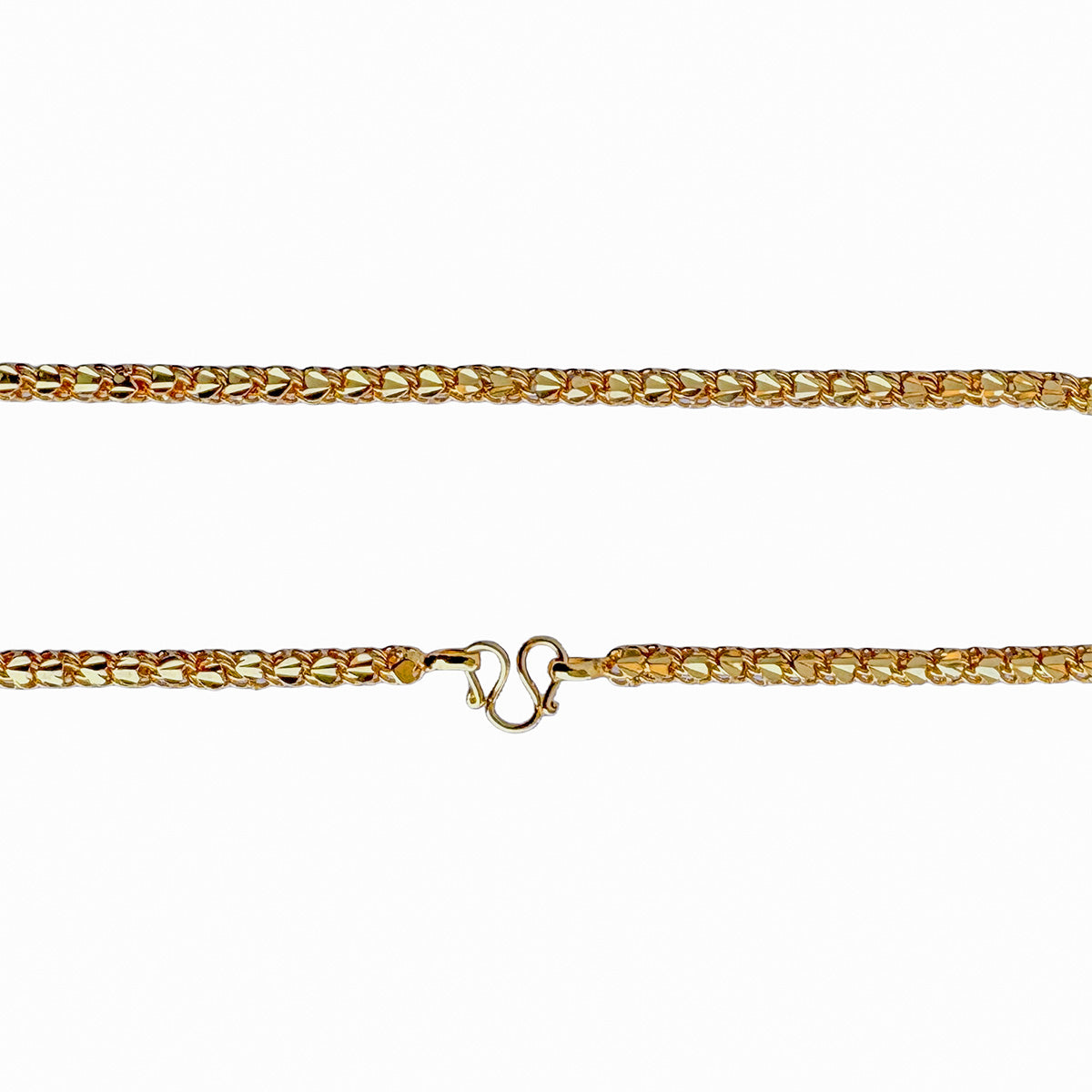 One Gram Micro Gold Plated 24inches Chain Design for Women and Girls | Heart  Cut | 8 Pidi