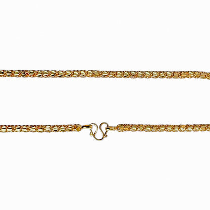 One Gram Micro Gold Plated 24inches Chain Design for Women and Girls | Heart  Cut | 8 Pidi