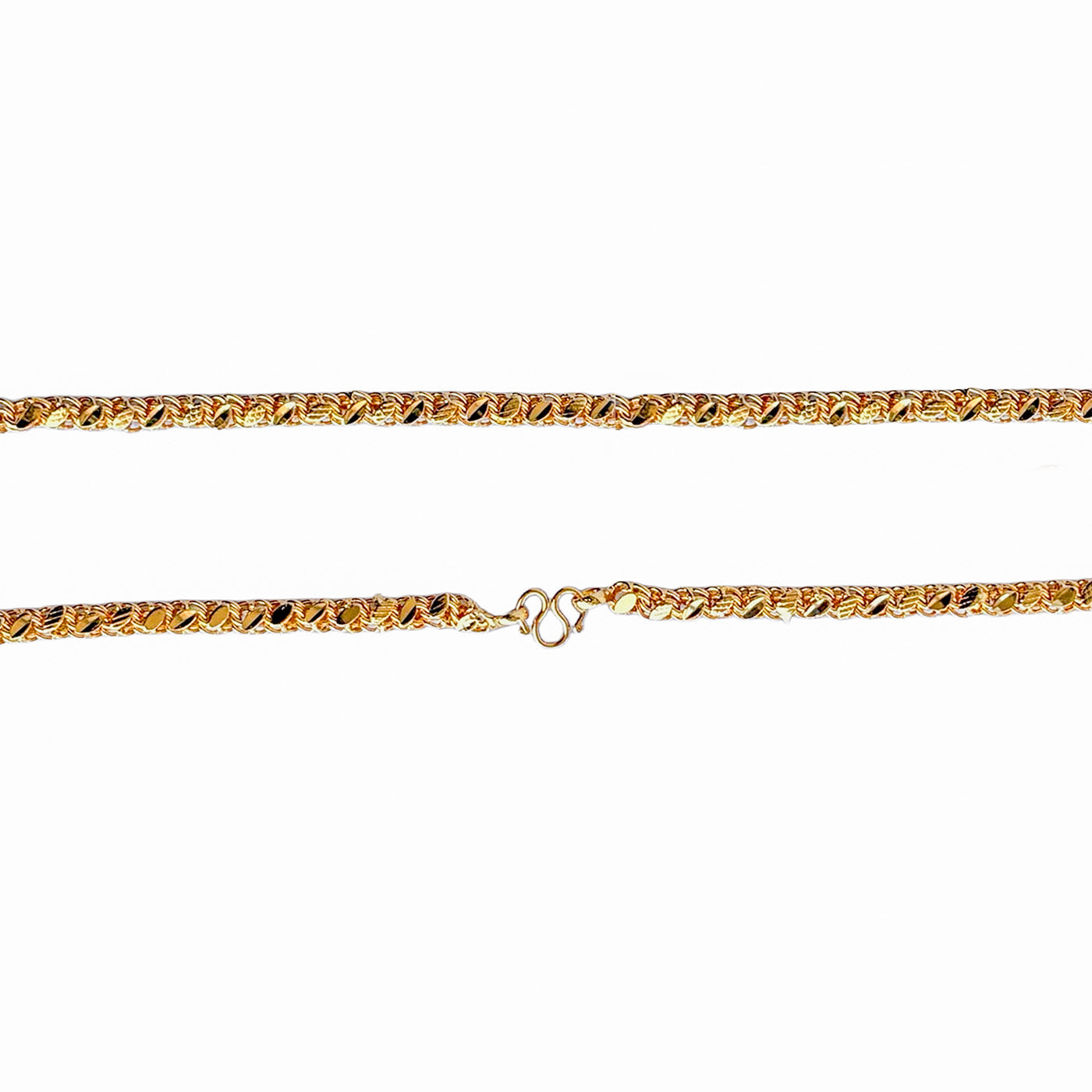 One Gram Micro Gold Plated 24inches Chain Design for Women and Girls | Modern Cut | 8 Pidi (Copy)