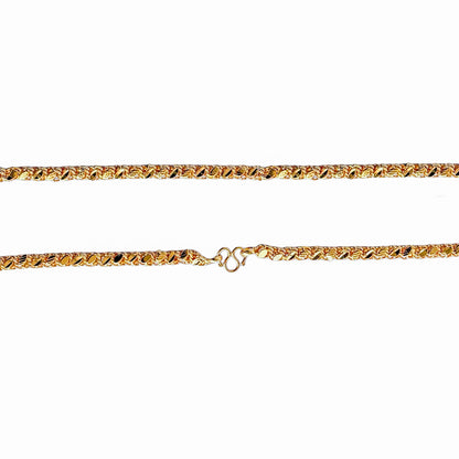 One Gram Micro Gold Plated 24inches Chain Design for Women and Girls | Modern Cut | 8 Pidi (Copy)