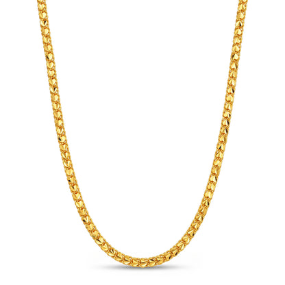 One Gram Micro Gold Plated 24inches Chain Design for Women and Girls | Heart  Cut | 8 Pidi