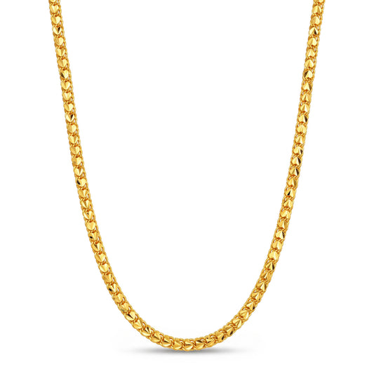 One Gram Micro Gold Plated 24inches Chain Design for Women and Girls | Heart  Cut | 8 Pidi