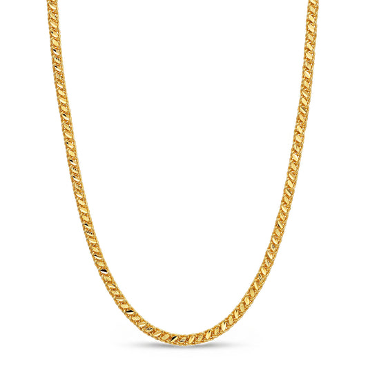 One Gram Micro Gold Plated 24inches Chain Design for Women and Girls | Modern Cut | 8 Pidi (Copy)