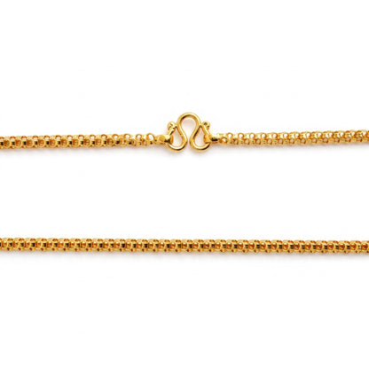 One Gram Micro Gold Plated 24inches Chain Design for Women and Girls | 8 Pidi