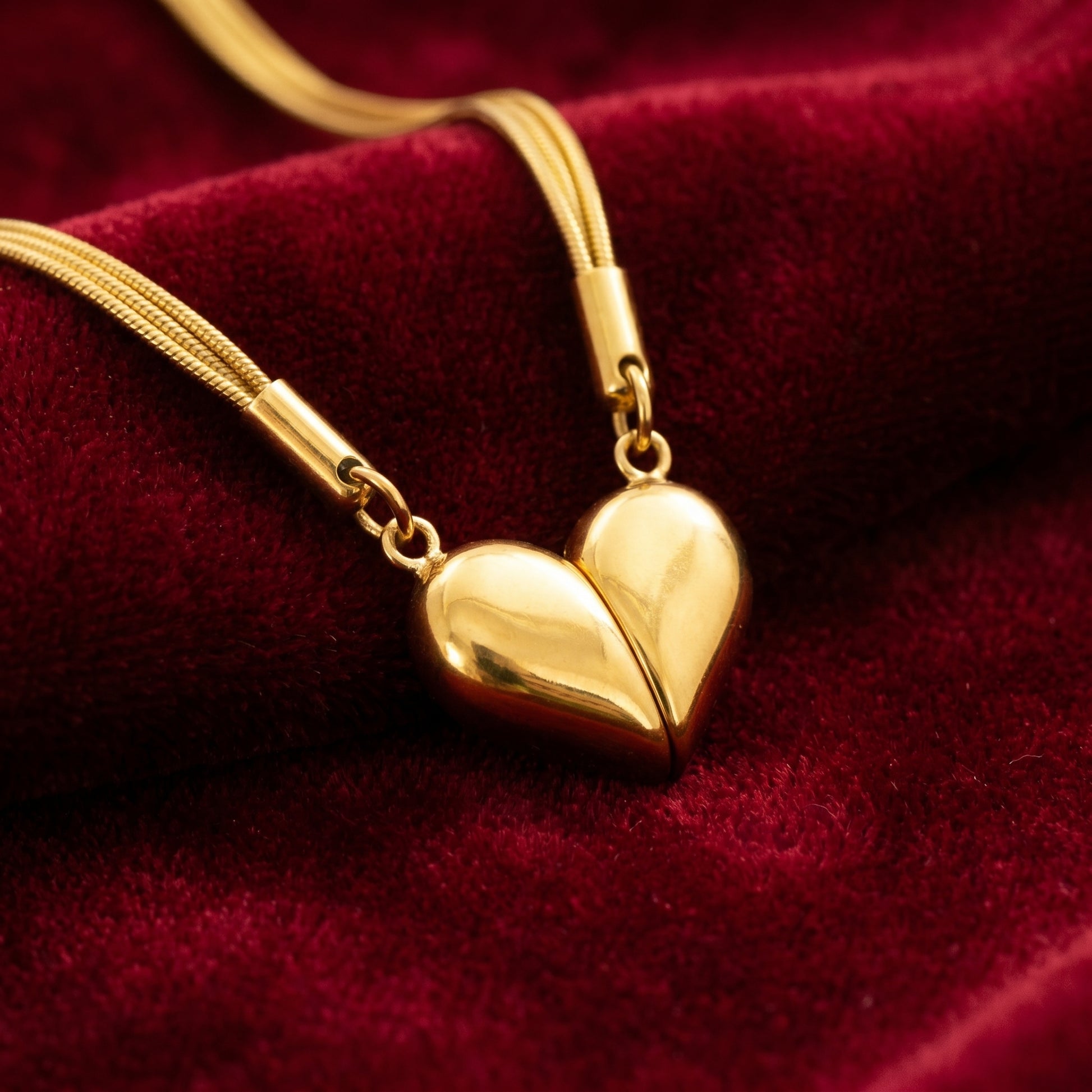 Magnet Heart Pendant Anti Tarnish