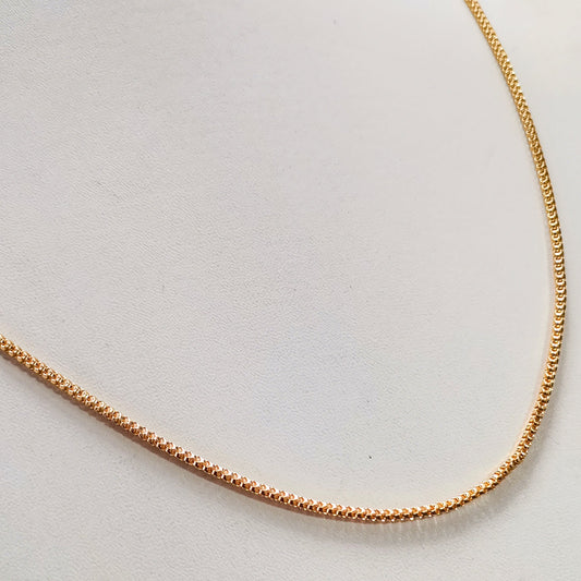 Micro gold-plated chain necklace – elegant and durable unisex jewelry for men and women