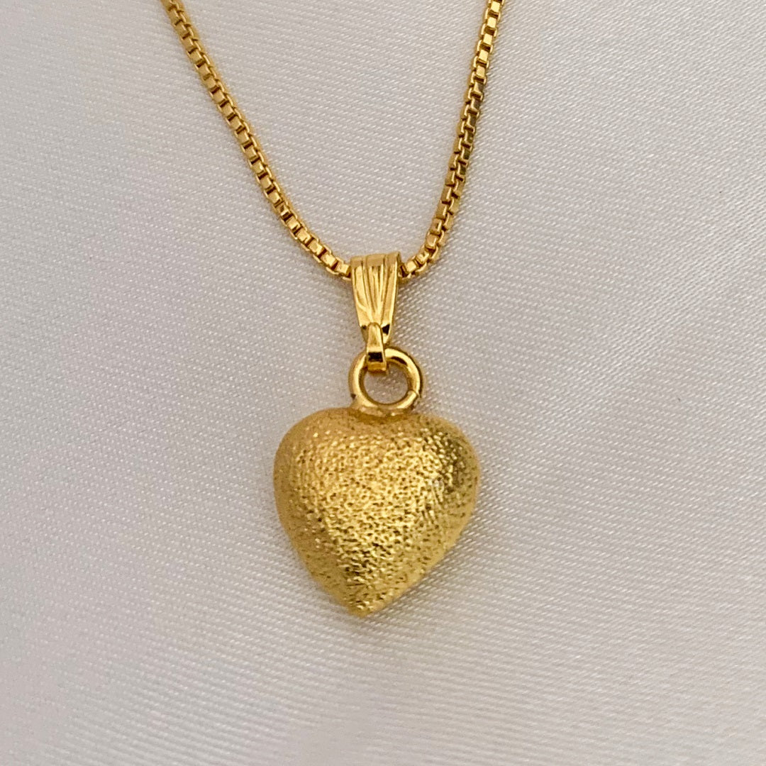Gold-Plated Heart Pendant Necklace | Minimal Everyday Jewellery for Women & Girls