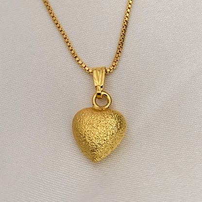Gold-Plated Heart Pendant Necklace | Minimal Everyday Jewellery for Women & Girls