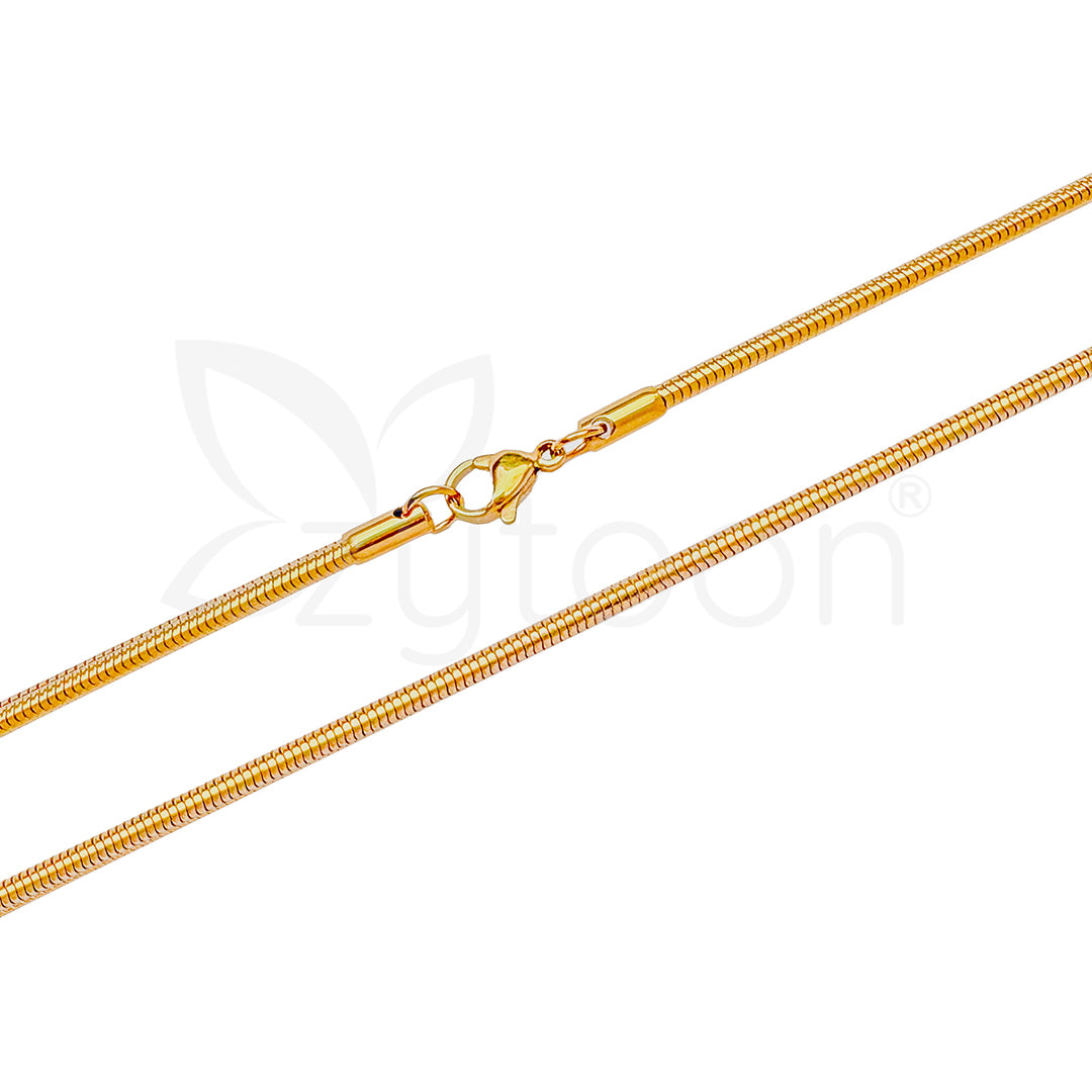 Men’s Gold-Plated Stainless Steel Bar Pendant Necklace | Sleek & Minimalist