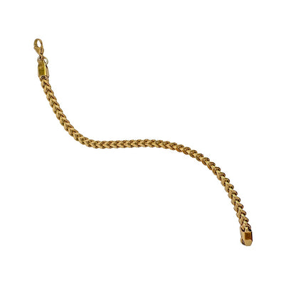 Men's Gold-Plated Cuban Link Chain Bracelet – Classic Style