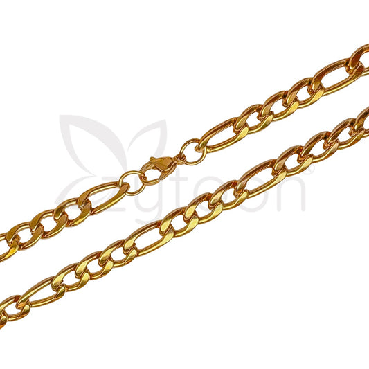 Men’s Gold-Plated Stainless Steel Chain Necklace | Bold & Stylish Cuban Link Chain