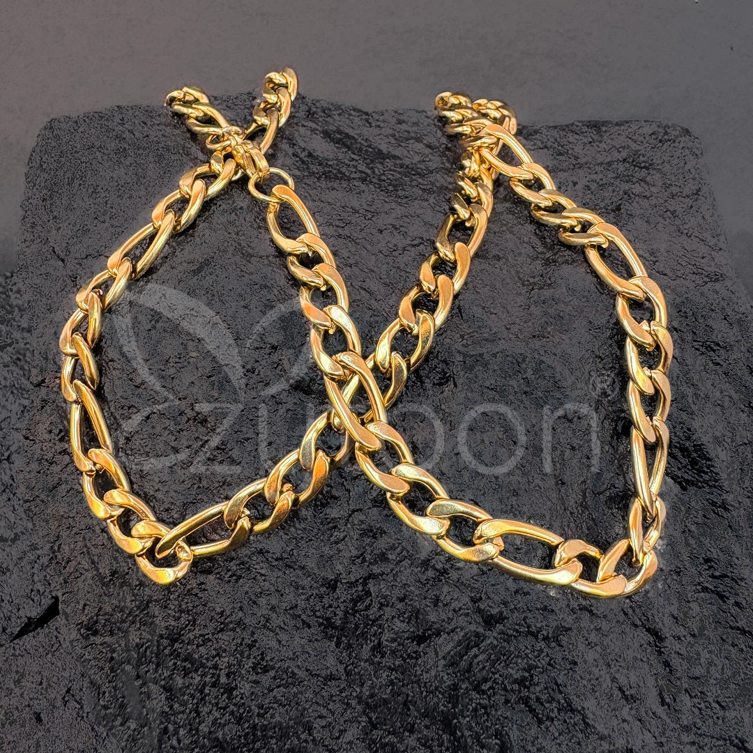Men’s Gold-Plated Stainless Steel Chain Necklace | Bold & Stylish Cuban Link Chain