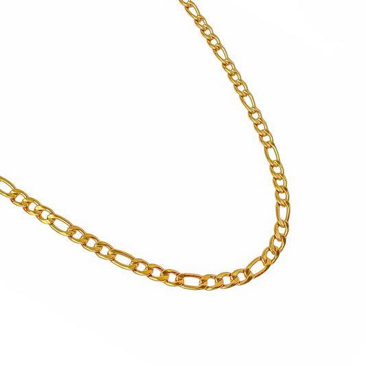 Men’s Gold-Plated Stainless Steel Chain Necklace | Bold & Stylish Cuban Link Chain