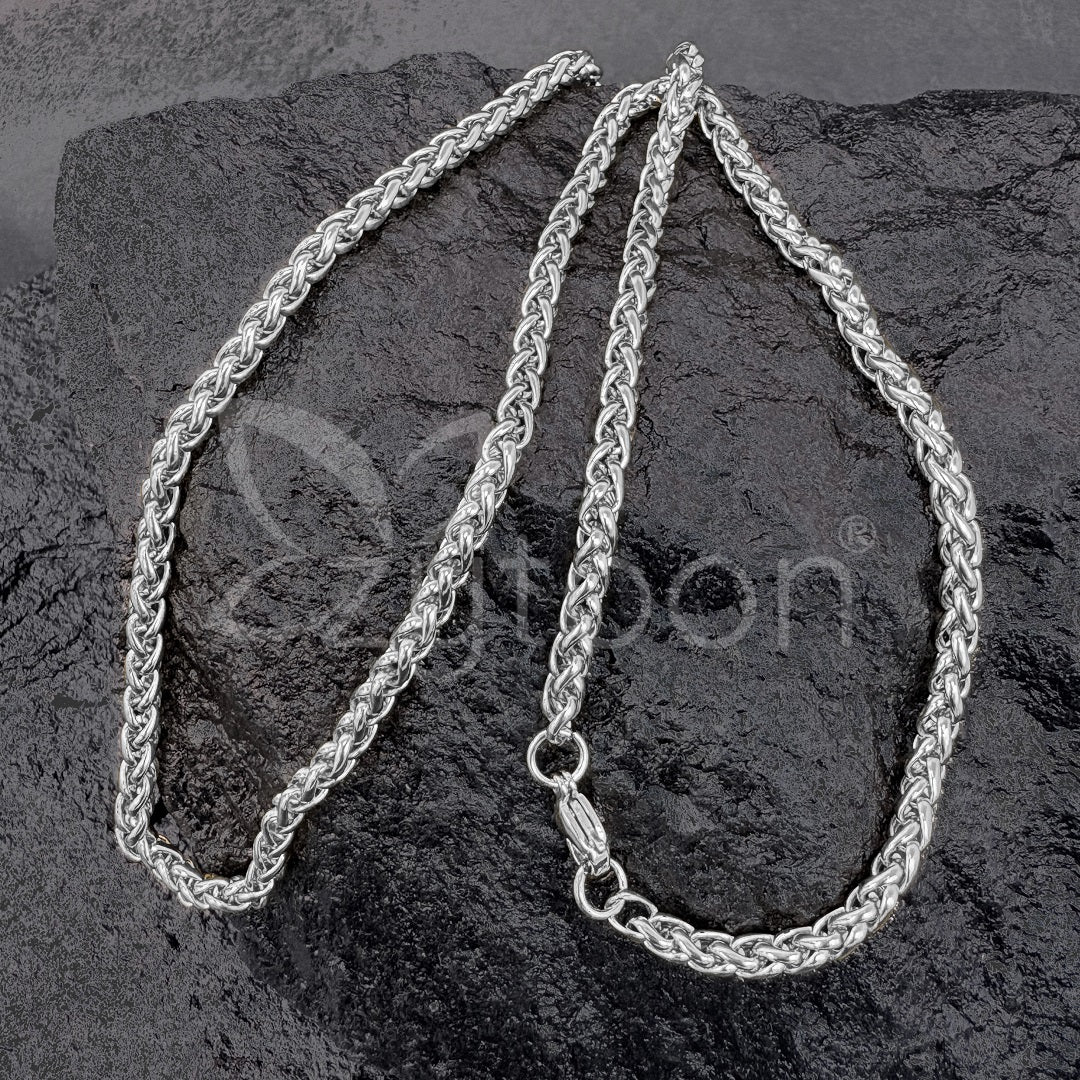 Men's Silver-Tone Franco Chain Necklace – style & durable