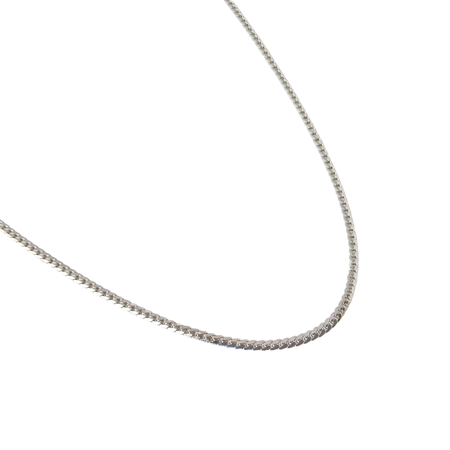 Men's Silver-Toned Virola Link Chain Necklace | Durable Stainless Steel