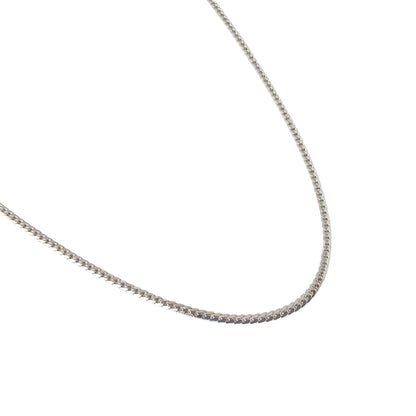 Men's Silver-Toned Virola Link Chain Necklace | Durable Stainless Steel