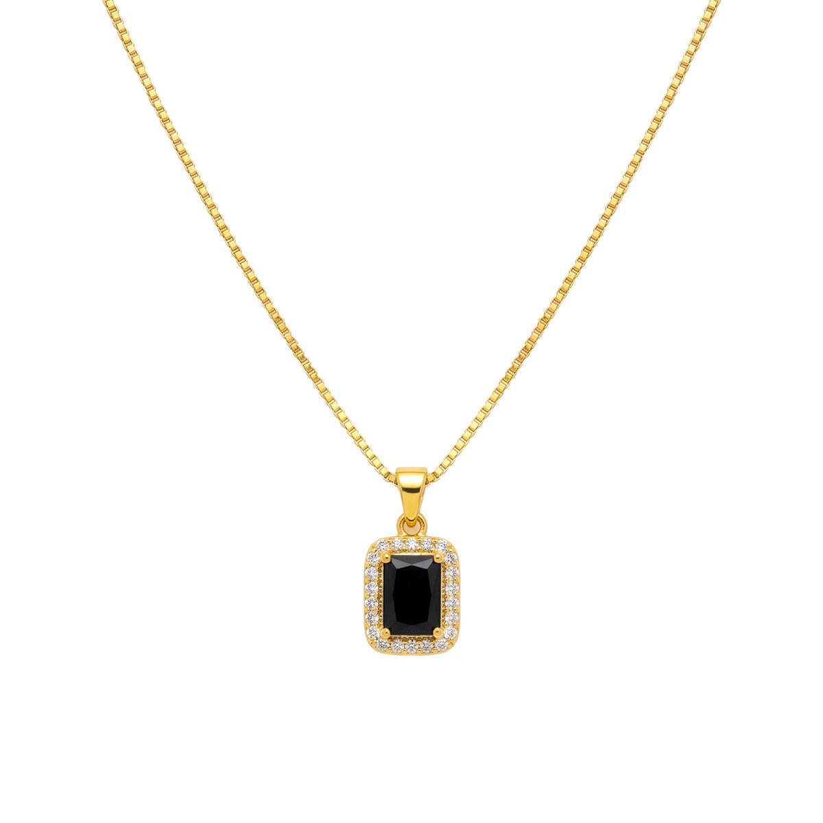 22K Gold Plated AD Pendant Necklace for Women – Nice Box Chain | Anti-Tarnish