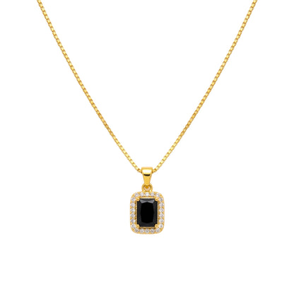 22K Gold Plated AD Pendant Necklace for Women – Nice Box Chain | Anti-Tarnish