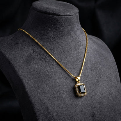 22K Gold Plated AD Pendant Necklace for Women – Nice Box Chain | Anti-Tarnish