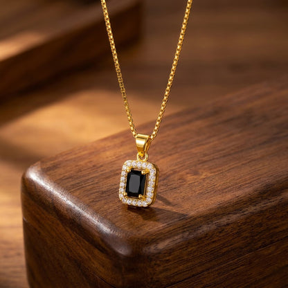 22K Gold Plated AD Pendant Necklace for Women – Nice Box Chain | Anti-Tarnish
